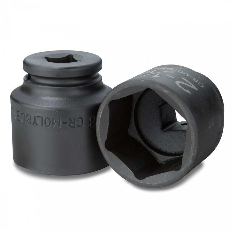 Juego de enchufes de impacto poco profundos grandes de 8 piezas 3/4" Drive Jumbo 6 puntos SAE 2-16" a 2-1/2" Foto 3 de 4