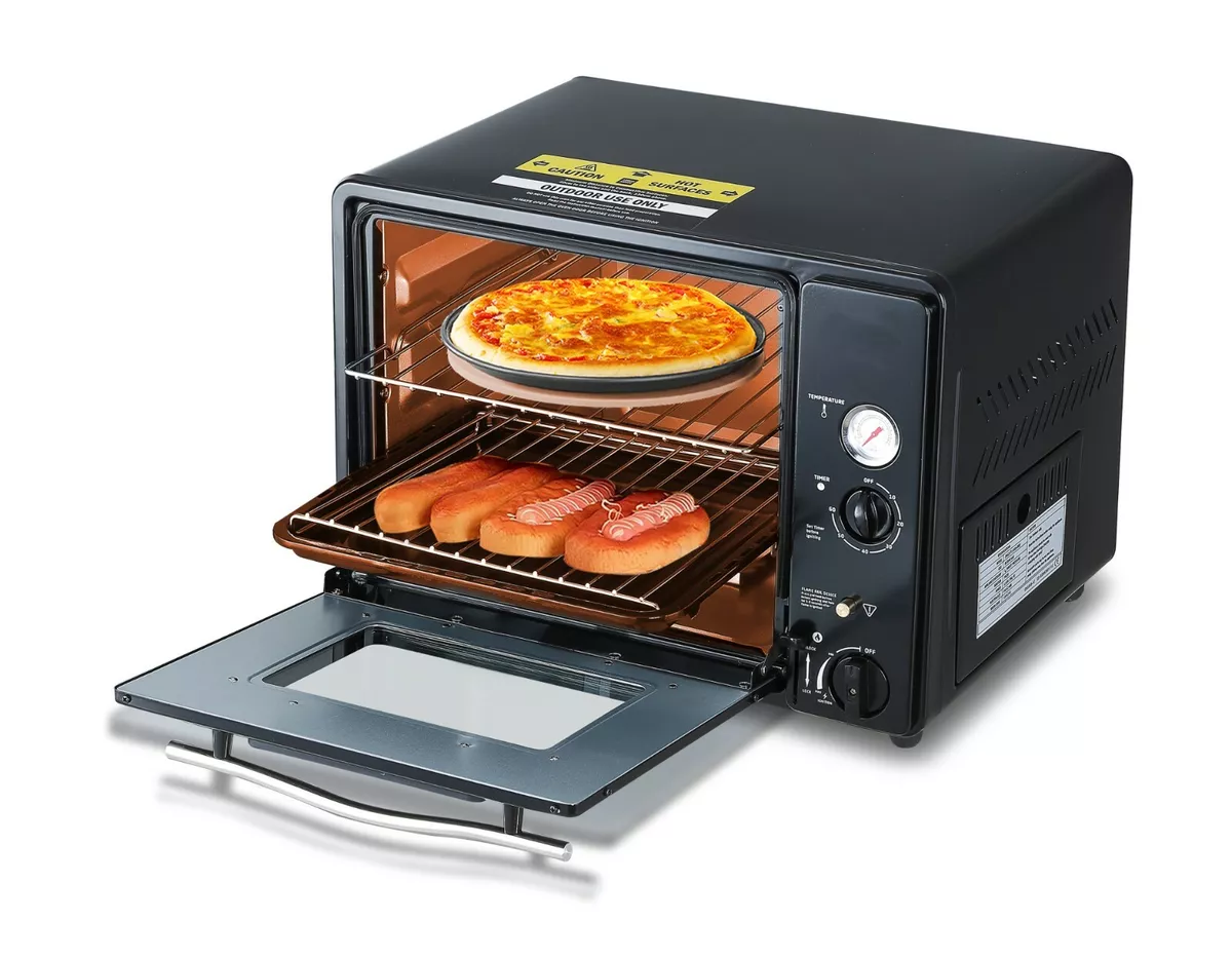 Portable Mini Gas Oven 30L Grill Camping Outdoor Butane 1.3kW