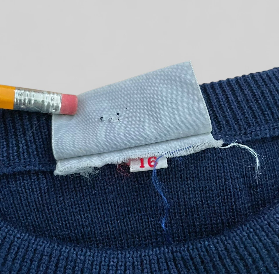 Suéter Patinador De Colección Tween Girl’s 100% Lana Rosa Carreras Rayas Retro Años 70’s Usado en Excelente Condición Foto 4 de 4