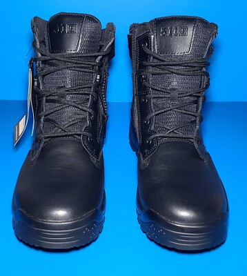 5.11 Atac 2.0 6 Mens Side Zip Black  Tactical Boots   Size 11.5 US New With Box