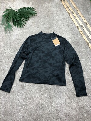 North Face Womens XL Slim Fitted Shirt Mock Neck Jacquard
