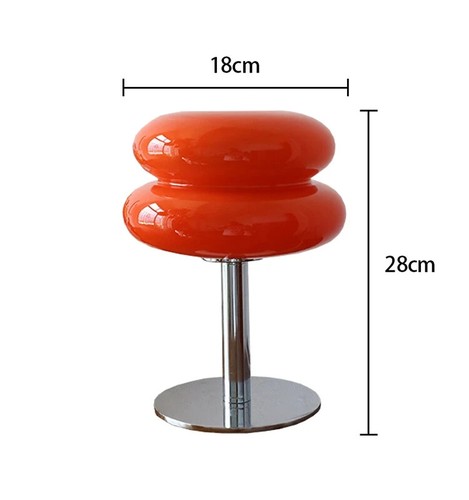 Egg Tart Glass Macaron Color Table Lamp - Picture 8 of 8