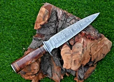 Custom HandMade Damascus Steel Hunting Dagger Knife Hand Forged Blade SS 41