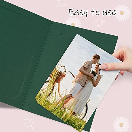 Photo Folders for 4x6 or 5x7 Pictures Cardboard/Paper Frames Acid-Free 5 Colors