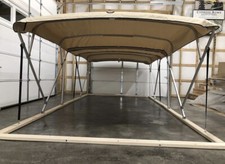 CRO Dual Double Pontoon Bimini Top -17 Long 8...