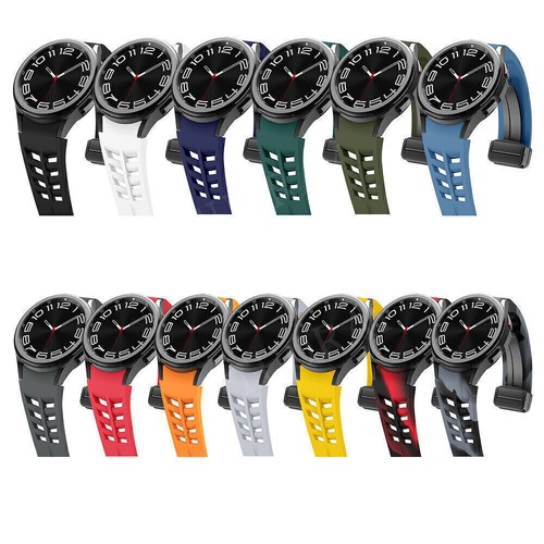 Für Samsung Galaxy Watch 7/6/5/4/FE 40 44mm Classic 43 47mm Silikon Band Strap - Bild 3 von 115
