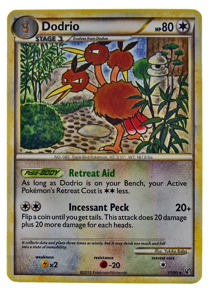 Dodrio 11/90 Non Holo Rare HS Undaunted NM With eBay Shipping