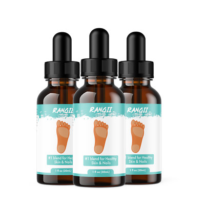(3 Pack) Rangii Drops, Rangii Nourishing Drops for Healthy Skin & Nails (90 ML) 