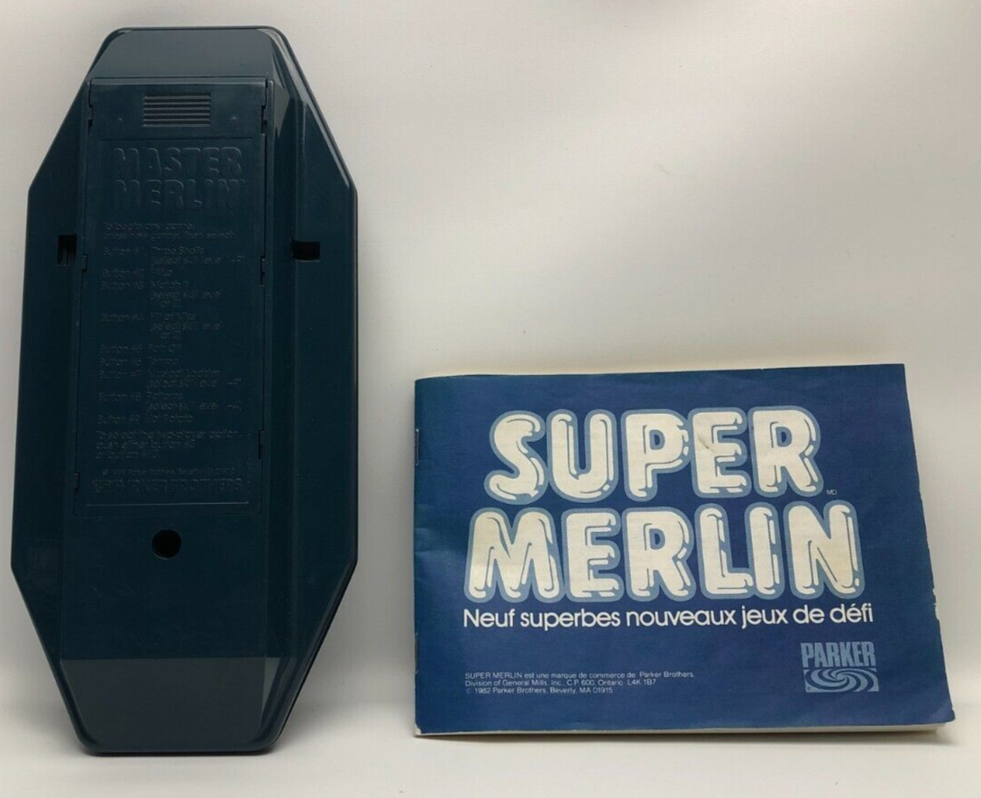 Jeu électronique Vintage Master Merlin 1982 – 9 Jeux Intégrés
