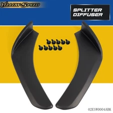 Bumper Lip Splitter Diffuser Chin Spoiler Canard Deflector Fit For Universal