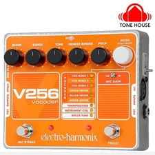 Electro-Harmonix V256 Vocoder Effect Pedal with Phantom-powered XLR Input - New