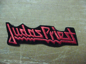 Lot of 4 JUDAS PRIEST  EMBROIDERED 70'S METAL-IRON ON PATCH 4"-RED