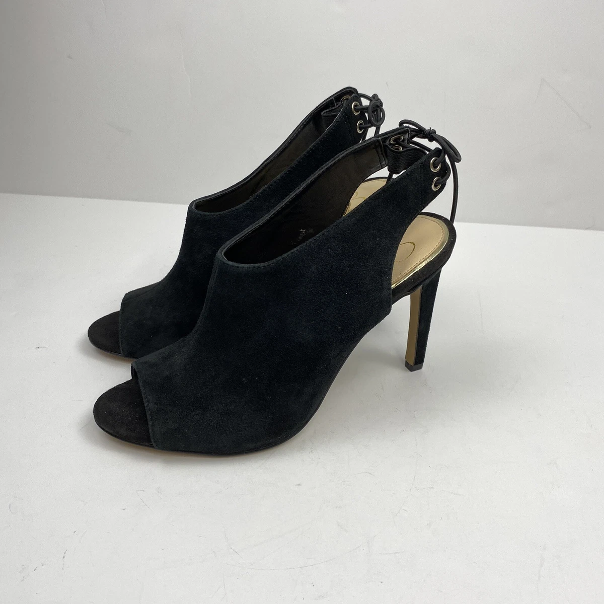 Jessica Simpson JP. Candine 2 Women s Sandals Black Suede Size 7M