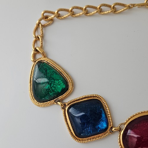 Collana Vintage Kenneth Jay Lane per Avon Caprianti Statement Colori Gioiello KJL - Foto 6 di 12
