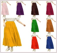 Women Skirt Tiered Maxi Women Long Cotton Skirt Summer Sweet Flared High Waist