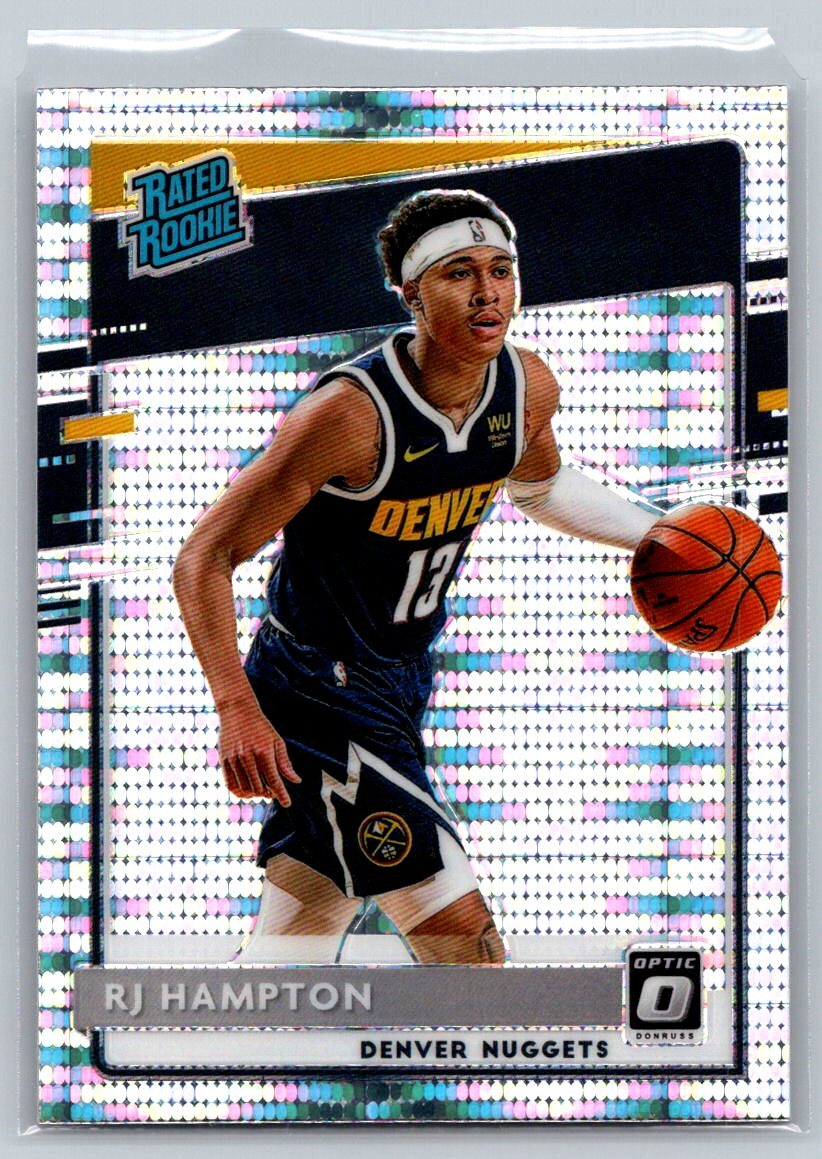 2020  Donruss Optic #174 RJ Hampton Rated Rookie Silver Pulsar
