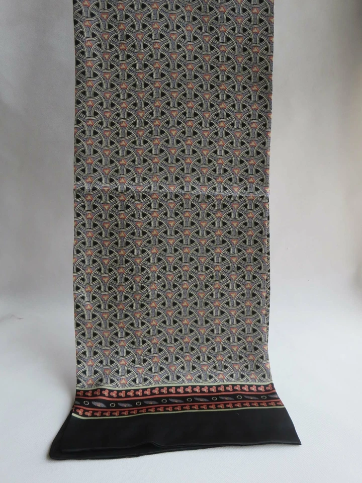 Pañuelo de seda 100 para hombre doble capa bufanda silenciador accesorio masculino 18 colores Foto 2 de 4