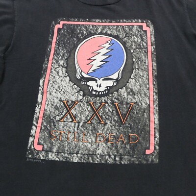 Vintage 1990 Grateful Dead XXV 25th Anniversary Tshirt Made
