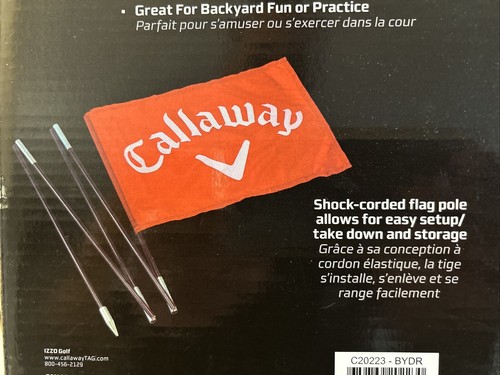 Callaway Golf Backyard Practice Driving Range 2 Flags & Poles + 3 Balls NEW - 第 8/10 張圖片