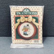 Cross Stitch Christmas Snow Bunny Traditions T8915 Frame Fabric Floss Chart New