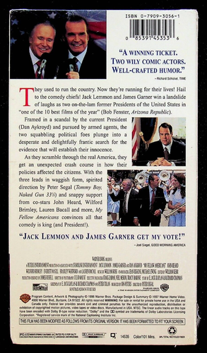 My Fellow Americans 1996 Jack Lemmon Comedy Movie VHS Factory Sealed Watermarked - Imagen 2 de 6