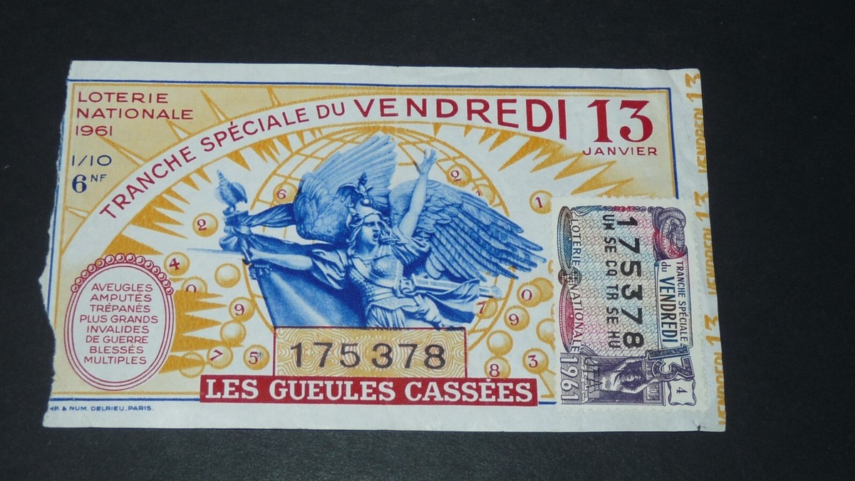 Billets de Loterie - Billets entier de la Loterie Nationale, lot 34