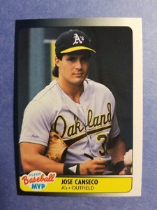 Jose Canseco Oakland As 1990 Fleer Mvp 6 Baseball Card Ebay