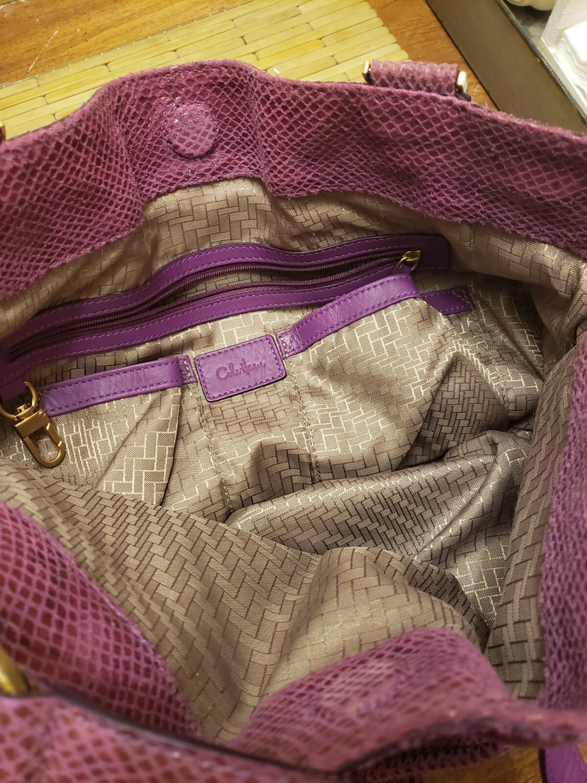 Cole Haan Marabelle Python Drawstring Shopper Tot… - image 5