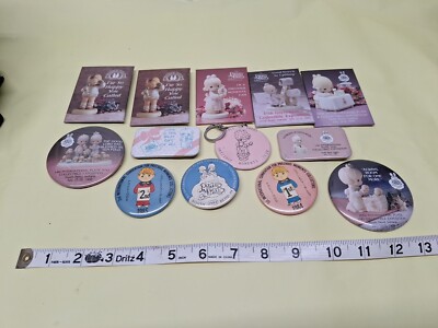 Vintage Precious Moments Pinback Button Lot Of 13 Hallmark, keychain | eBay