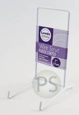 White Wire LARGE Stand 17cm, 7" : Leeds Display Strut, Plate, Photo ST04WL 