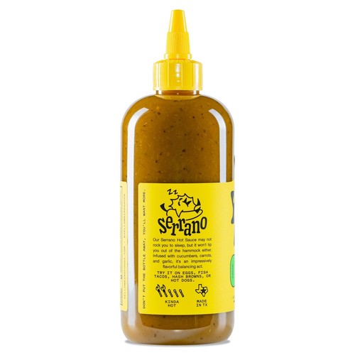 Serrano heiße Sauce von Yellowbird Foods natürlich gentechnikfrei 19,6 Unzen Flasche - Bild 2 von 7