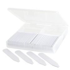 200 Plastic Collar Stays For Men Dress Shirts 2.5 inch