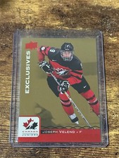 2017 Upper Deck Team Canada Juniors Exclusives Red /199 Joe Veleno Joseph #70