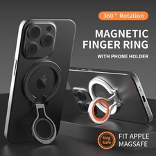 360 Rotating Phone Ring Holder Stand Finger Grip Magnetic Phone Mount Universal