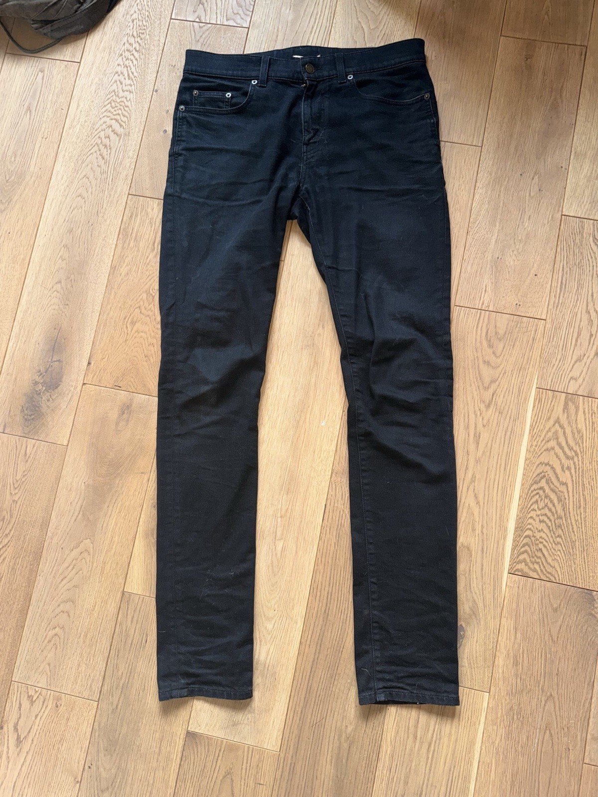 Jeans skinny Saint Laurent uomo nero taglia 32” X 34”