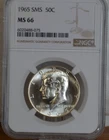 1965 Silver Proof Kennedy Half Dollar NGC MS66 Gem Proof
