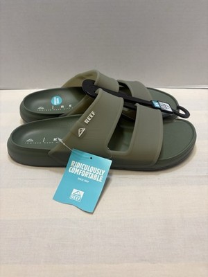 NEW Reef Oasis Double Up Mens Waterproof Sandals Size 12 Stone NWT