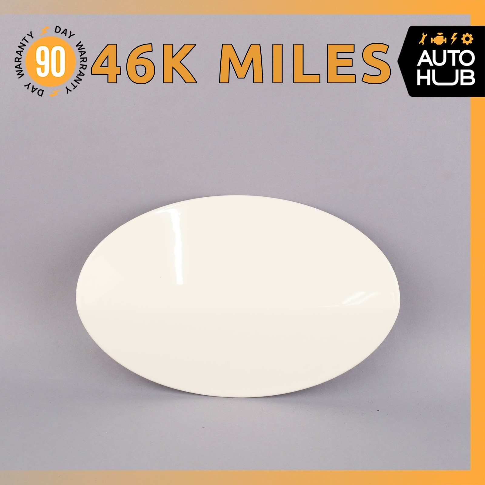 14-22 Maserati Quattroporte SQ4 M156 Fuel Gas Tank Lid Door Cover White OEM 46k