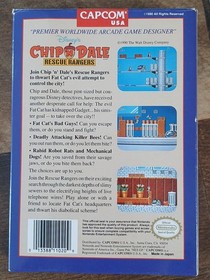 Disney's Chip 'N Dale: Rescue Rangers (Nintendo NES) CIB W/ Protector - Clean!