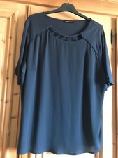 Frank Walder Shirt Bluse 48 blau