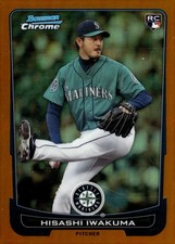 2012 Bowman Draft Picks & Prospects #49 Hisashi Iwakuma Chrome Orange Ref #/25