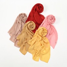 Muslim Women Hijab Shawl Wrap Turban Scarves Stoles Islamic Long Headscarf Plain