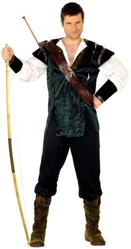 Smiffys Robin Hood Costume, Green (Size M)