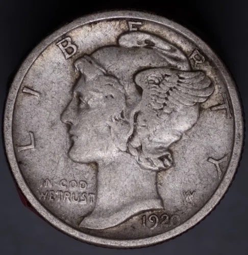 1920-S Mercury Dime VF+