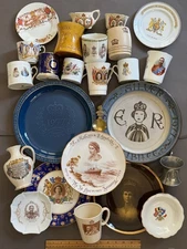 MAKE YOUR LOT ROYALTY & CORONATION TEACUP AND PLATE SET VTG FLAT RATE SHIPPING