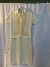 Talbott Traveler Two Piece Dress Dacron Vintage