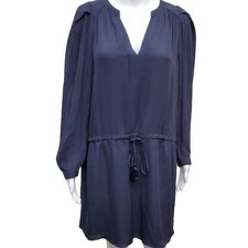 Rebecca Taylor Dress Size 8 Silk Drawstring Business Casual Office Work Career