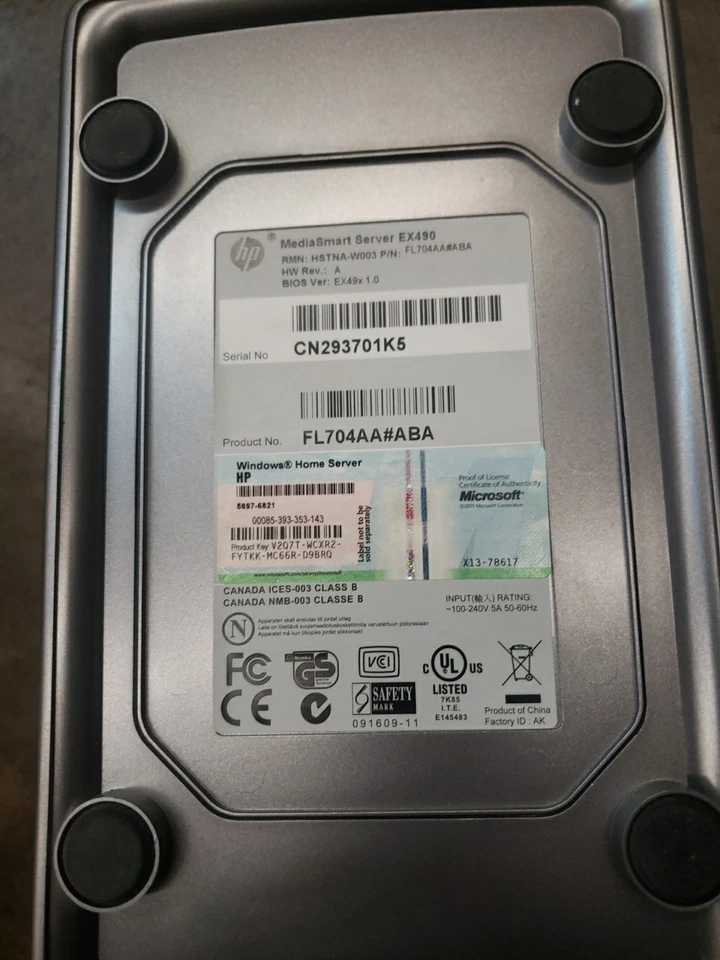 HP MediaSmart Server EX495 FL704AA#ABA - Image 4 of 4