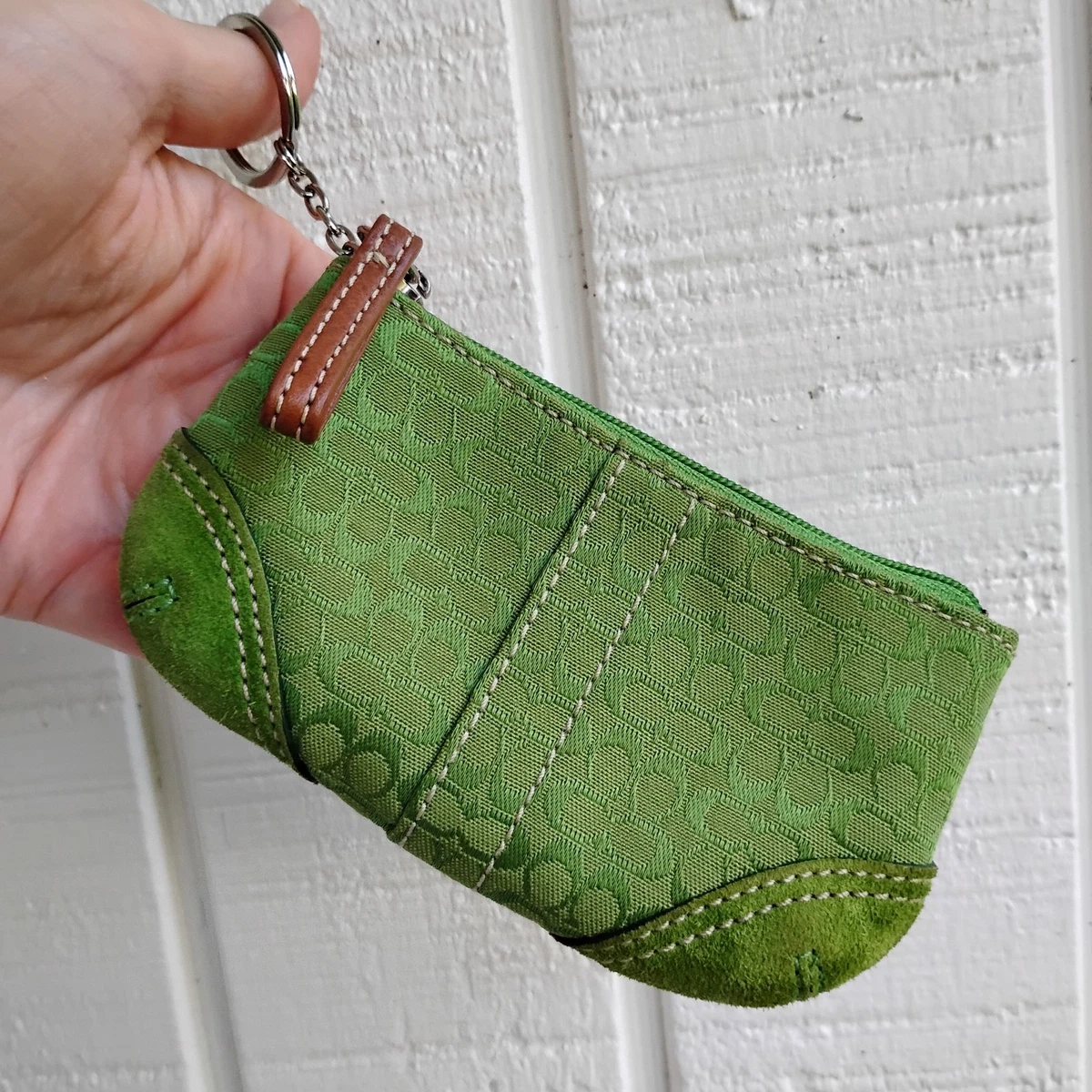 小物 vintage coach old coincase green leather 小物 vintage coach old coincase green leather Coach Vintage