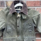 Barbour Bedale Childs XS Waxed Jacket Olive A110 C24 29” Chest